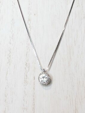 Swarovski Flirt Double Sided Crystal Pendant Necklace NWOT Reversible